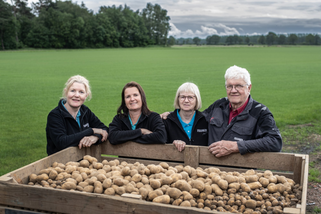 Jos, Maria, An en Leen Franken